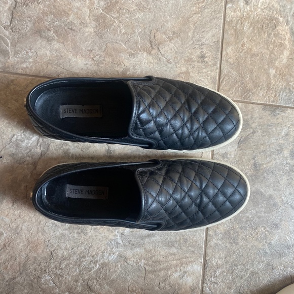 Black Slip on Sneakers for women - Picture 1 of 3